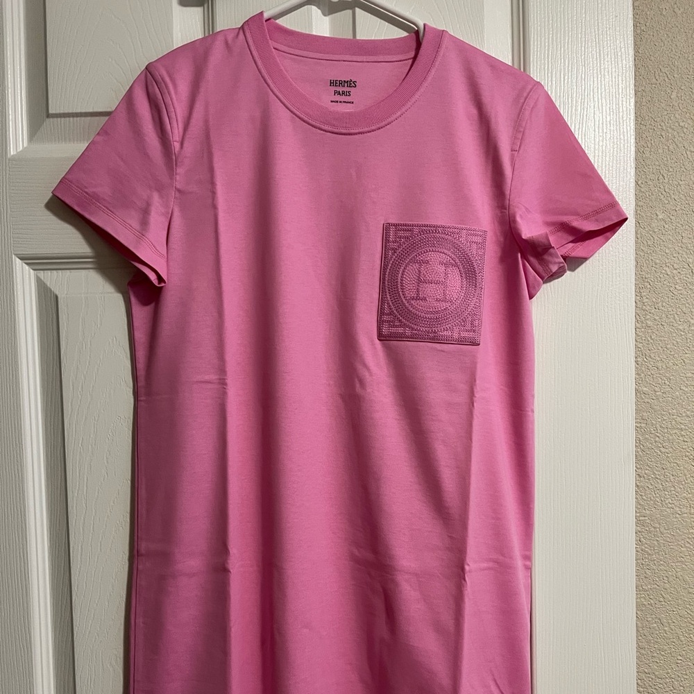 SOLD Hermes T-shirt Dress 38